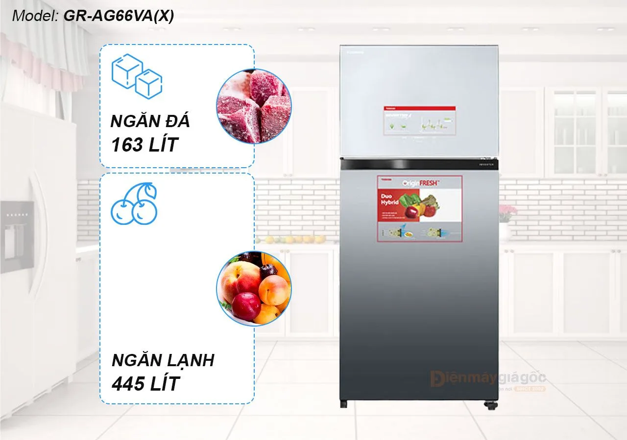 Tủ lạnh Toshiba Inverter 608 lít - Điện Máy Trả Góp Lê Triểu