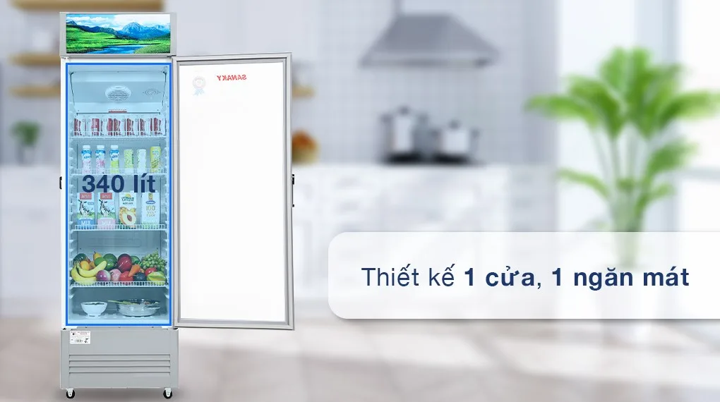 Tủ M&aacute;t Sanaky Inverter 1 Cửa 400L VH-408K3L &ndash; Điện M&aacute;y Trả G&oacute;p L&ecirc; Triều