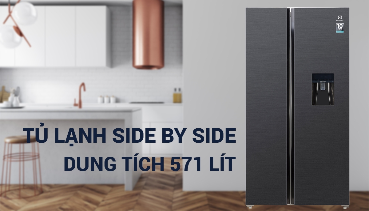 tủ lạnh electrolux ngăn đá trên 606l - Điện Máy Trả Góp Lê Triều