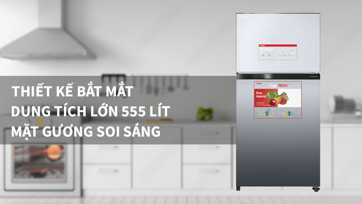 Tủ lạnh Toshiba Inverter 555 lít - Điện Máy Trả Góp Lê Triểu